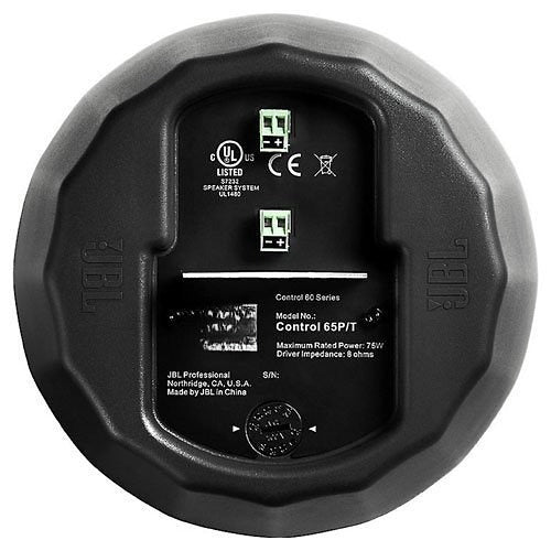 JBL Professional C65P/T Control Compact 5.25" Full-Range Satellite Pendant Speaker, Pair, Black 2-pack