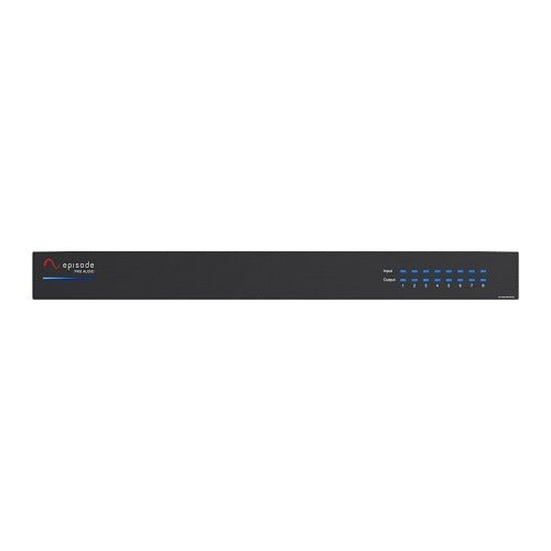 Episode EA-COM-AMP-8D-80 Business Music 8x80 Amplifier, 70-100V, 8-4 Ohms