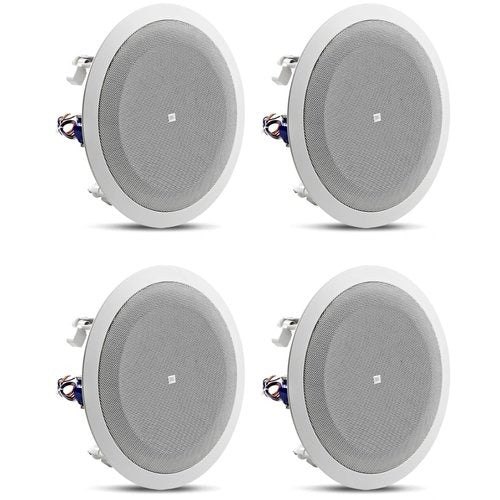 JBL Professional 8128 8" Full-Range, In-Ceiling Loudspeaker, White, 4-Pack