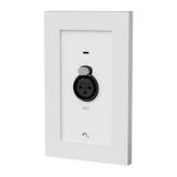 Episode EA-COM-WP-MIC-WH XLR Microphone Input Wall Plate for Business Music