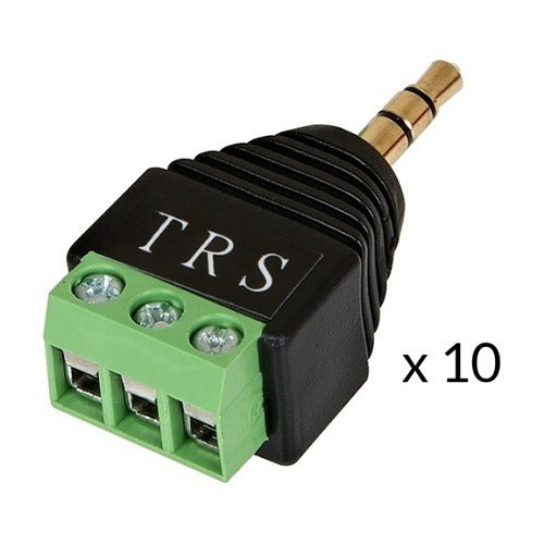 Episode EE-ACC-ST-TRM-M-10PK 3.5mm Male Stereo to 3-Pin Screw Terminal Adapter 10-Pack