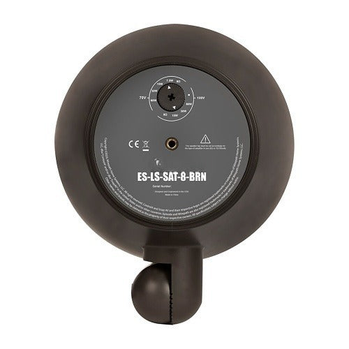Episode ES-LS-SAT-8-BRN Landscape 8" Outdoor Satellite Speaker Brown